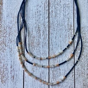 Gillian Julius Tiered Beaded Necklace Silver